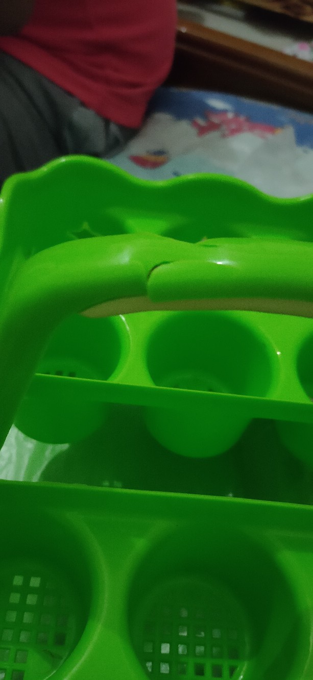 Keranjang Minuman Untuk Isi 12 Gelas Aqua Green - Keranjang Tenteng Aqua Isi 12 Genki Market