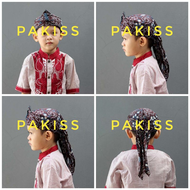 Blangkon Anak Motif Batik Cirebonan - Blangkon Anak Motif Batik 11