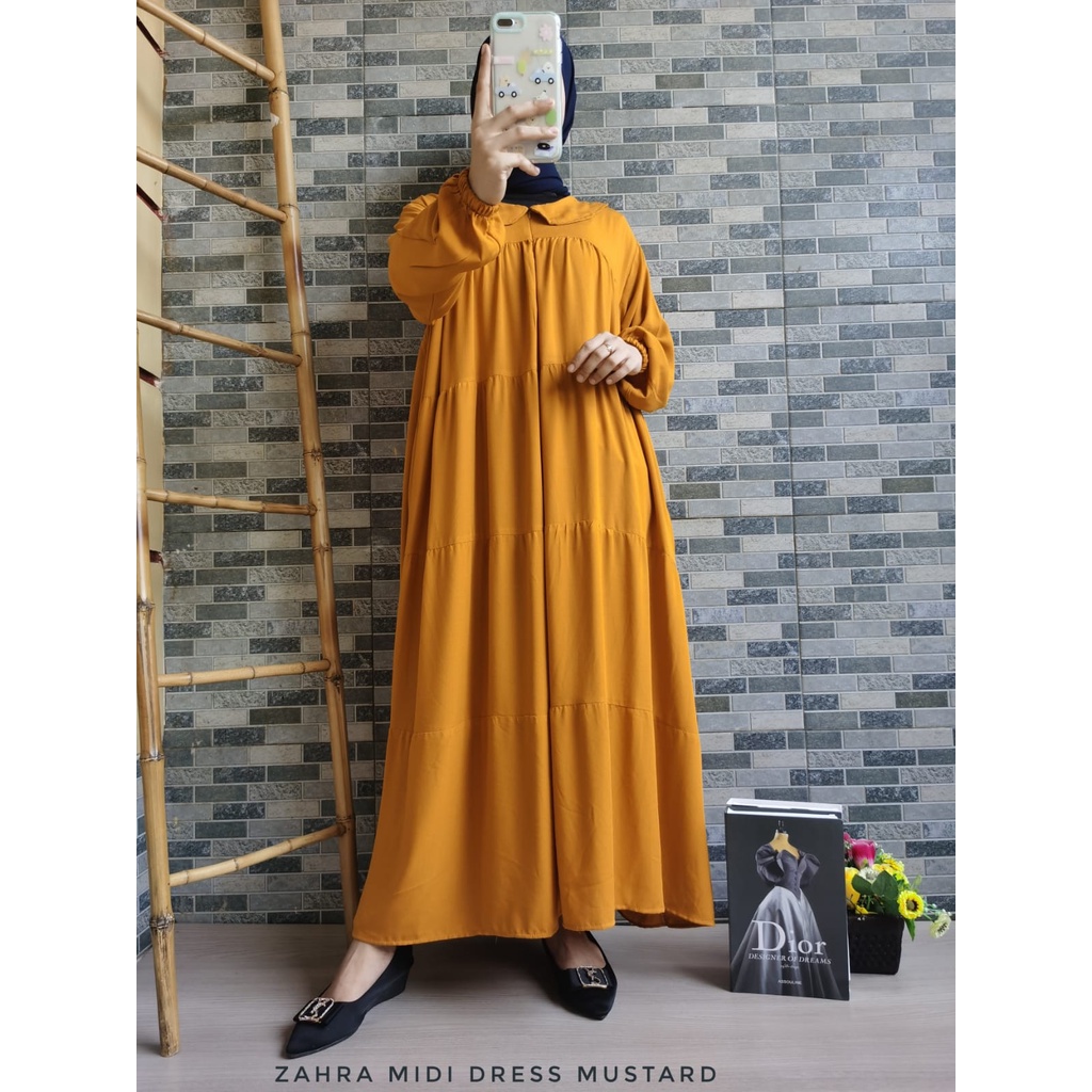 MIDI DRESS MUSLIM  KOREA RAYON