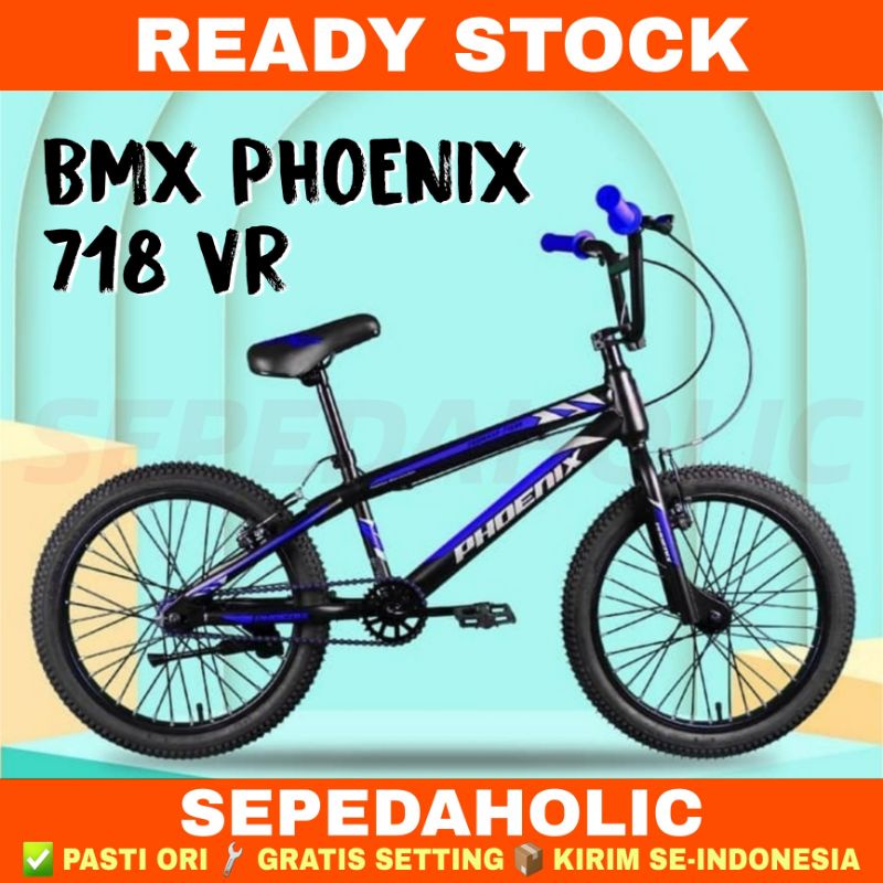 Sepeda Phoenix Sp718 Warna Biru Kuning