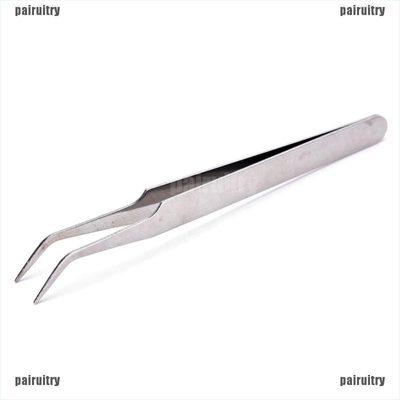 2 Pcs Pinset Pick Bulu Mata Bahan Stainless Steel Untuk Nail Art