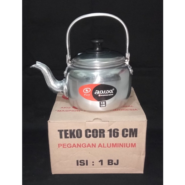 Teko cor 16 cm, merk jawa