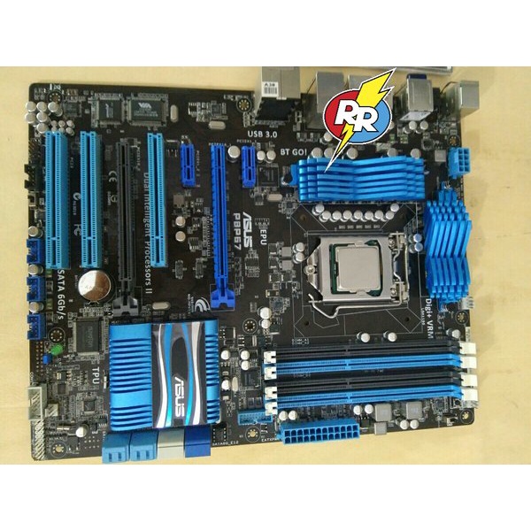 Motherboard Mobo Mainboard PC Gaming Merk ASUS P867 1155 Paket Prosesor Intel Core i7 3770 3.40 GHz 
