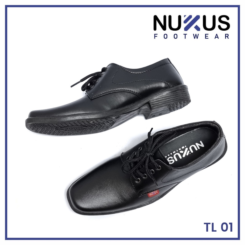 Sepatu Pria Pantofel Tali Hitam - TLM