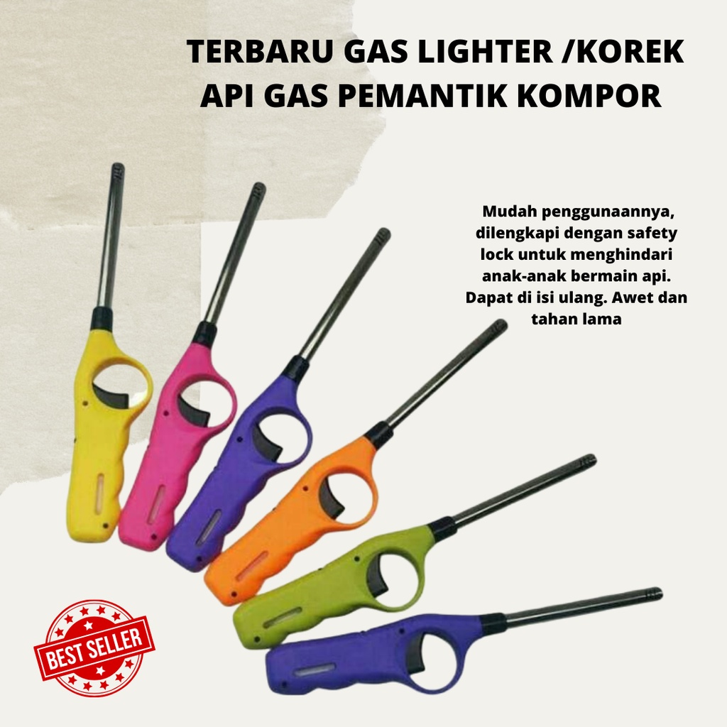 BAYAR DI TEMPAT!! Korek Api Kompor / Lighter Pemantik Kompor Gas Praktis