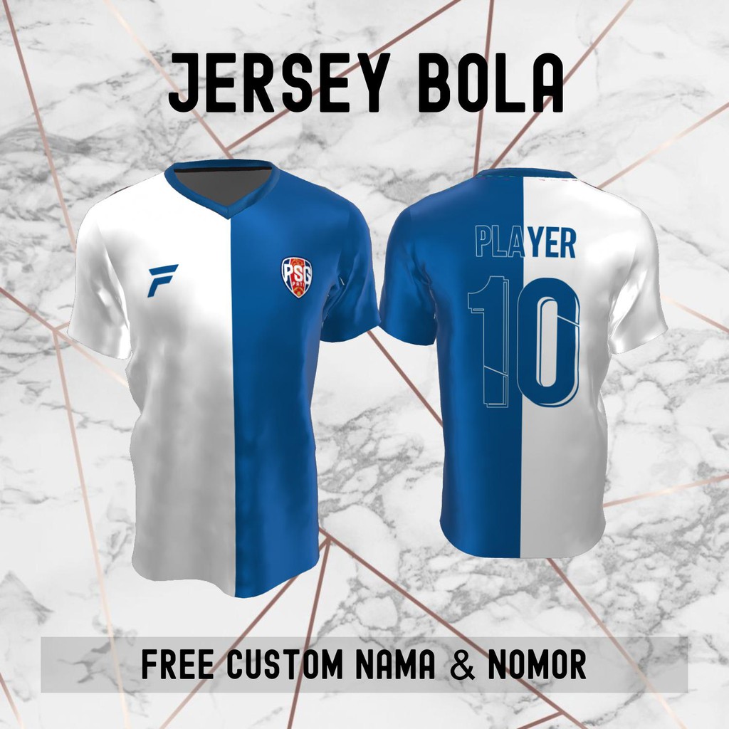 Jersey PSG Pati Klub Bola Baju Kaos Custom Nama dan Nomor Punggung - 587