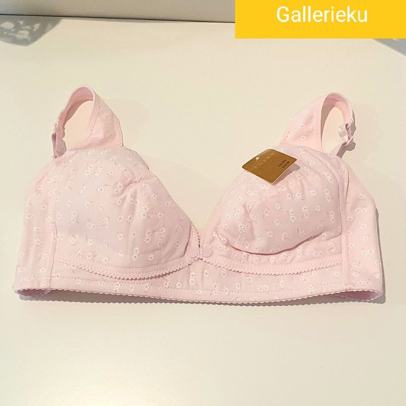 TALLY Bra Menyusui Katun Lembut 208 Bra Tanpa Busa dan Kawat Original-5