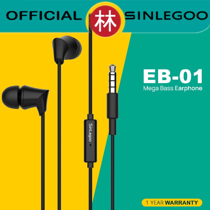 Sinlegoo EB-01 Mega Bass Earphone Stereo