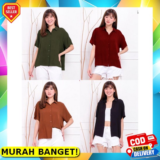Baju Atasan Wanita Blouse Lengan Panjang Import Fashion Muslim Belvina Blouse Korean Style Terbaru K