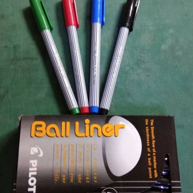 Pulpen Pilot Ball Liner Pen Pena Pilot Ball Liner