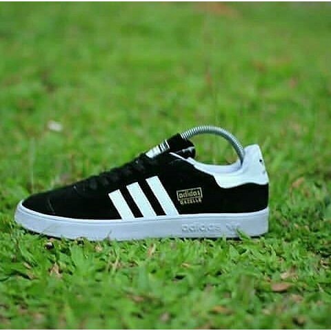 Sepatu Adidas Gazelle Black White Hitam Putih Sekolah Kerja Kuliah Kado Hadiah Pria murah Casual