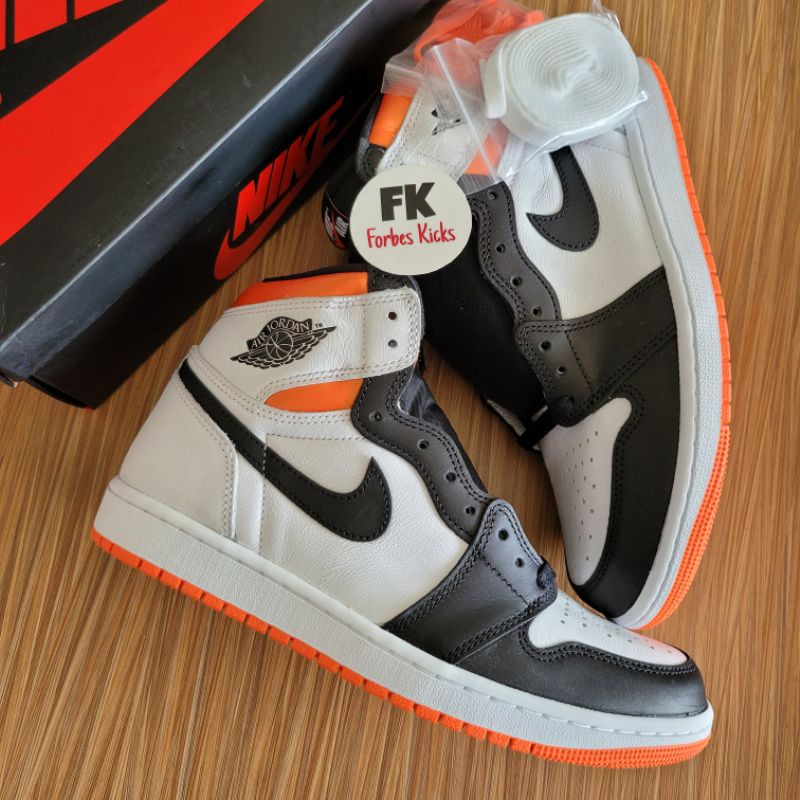 Air Jordan 1 Retro High OG Electro Orange || white