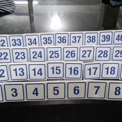 

Grosir Acrylic Nomer Meja 1-40