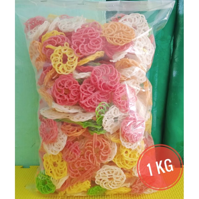 

Kerupuk Mawar Mentah Warna-warni 1 Kg