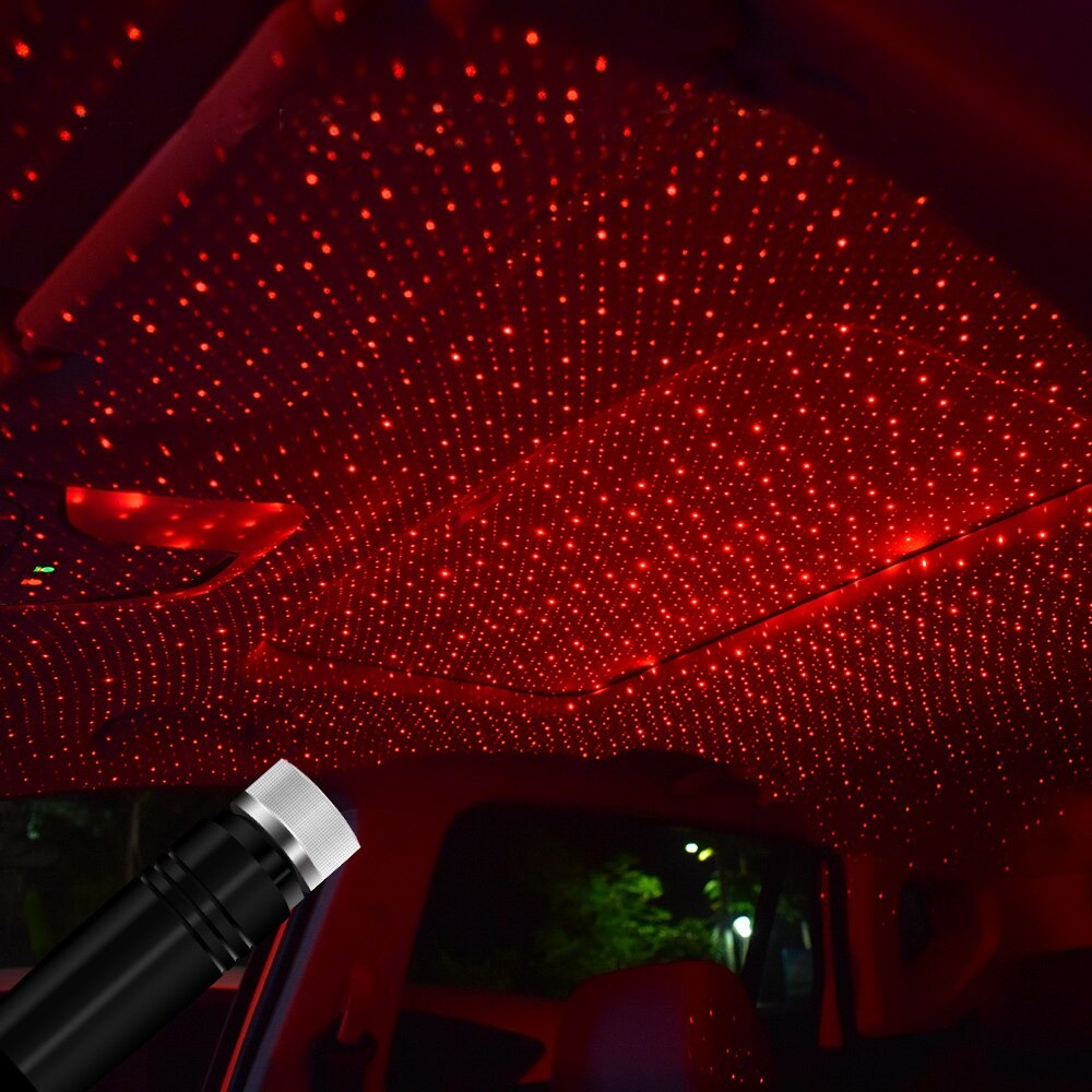 ✅ BISA COD Lampu LED Bintang Dekorasi Interior Mobil Lampu Laser Led Tidur Bintang Usb Star Decoration Lamp RED Kamar Tidur Light Proyektor