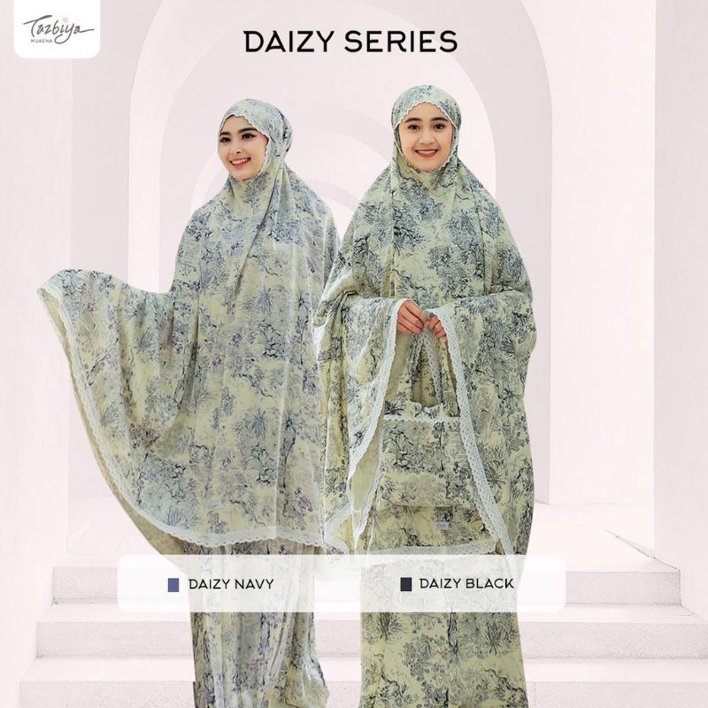 Mukena Tazbiya Daizy Series Allsize Jumbo Dewasa Katun Rayon Motif