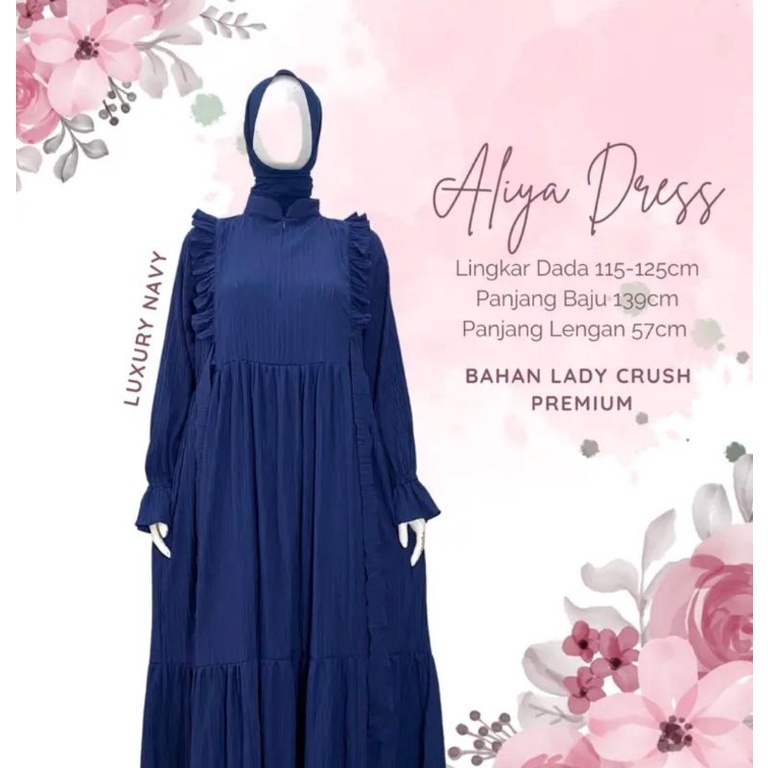 ALIYA DRESS FIIBAYTIA SALE CPT2AN HABISIN STOK TINGGAL 1 PCS BONUS GIFT