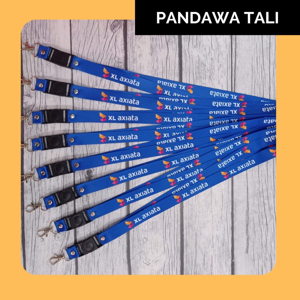

Lanyard Provider XL Axiata BARU Warna Biru LOGO KECIL" JAJAR 6