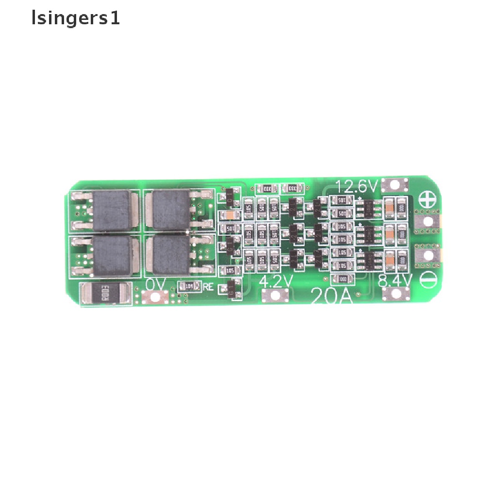 (lsingers1) Papan PCB BMS Pelindung Charger Baterai Li-ion 18650 3S 20A 12.6V