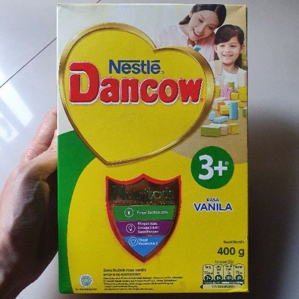 Dancow 3+ plus susu nestle anak 3- 5 tahun MADU / VANILA / COKLAT 400gr