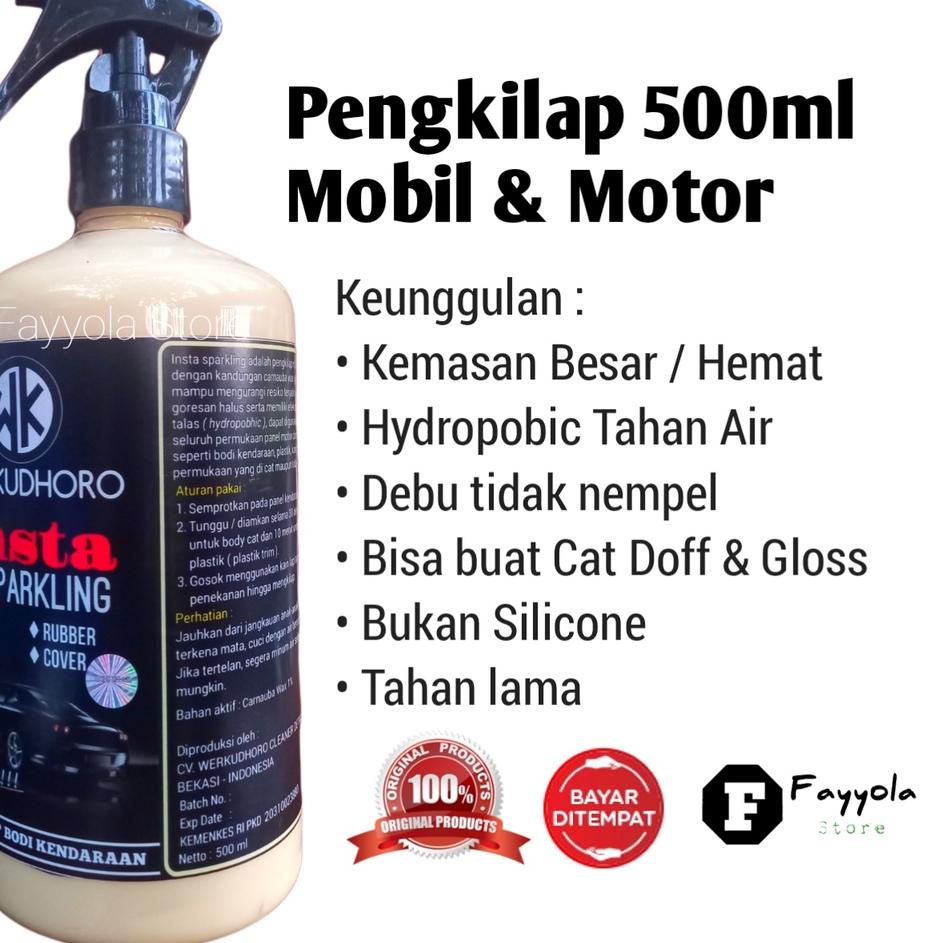 Promo Terupdate Insta Sparkling 500ml / Pengkilap Motor &amp; Mobil / Cat Doff / Gloss / Body Kasar / Body Halus