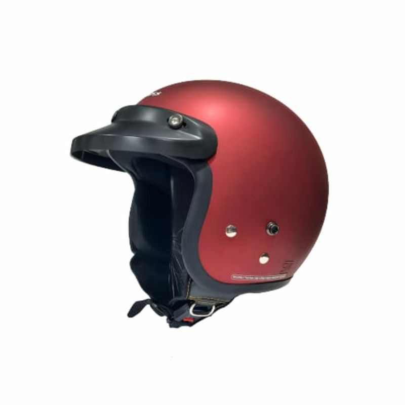 Helm Cargloss CFM Solid Original Merah Maroon doff