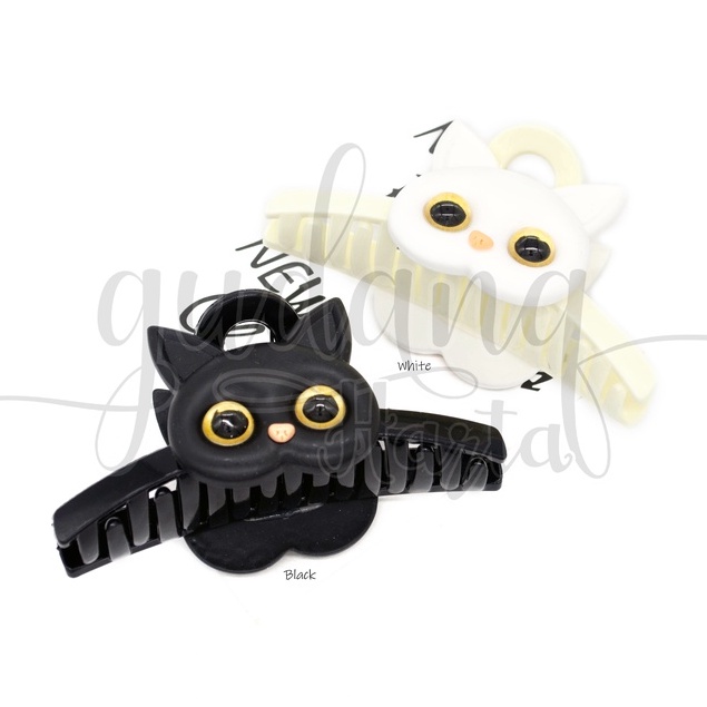 Jepit Rambut Biug Eyes Cat Hairclip Motif Kucing Hitam Putig GH 213802