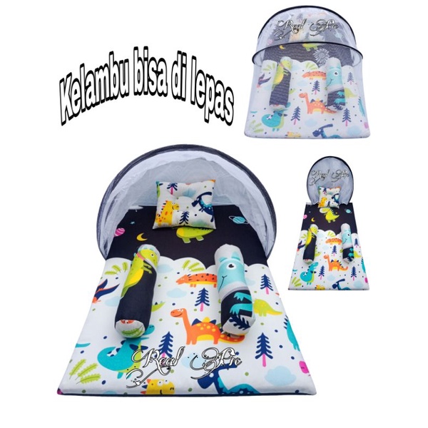 kasur bayi kelambu / kasur bayi matras kelambu set bantal guling