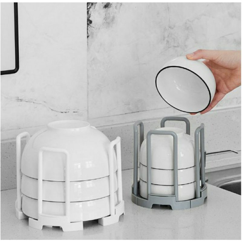 RAK SUSUN MANGKOK PORTABLE RAK SUSUN MANGKOK DAN PIRING SERBAGUNA