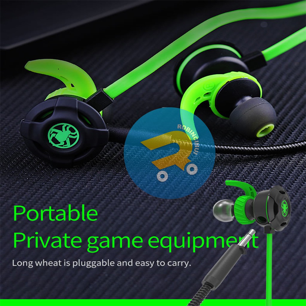 Headset gaming plextone G30 stereo noise canceling - earphone gaming - handsfree gaming - earbuds