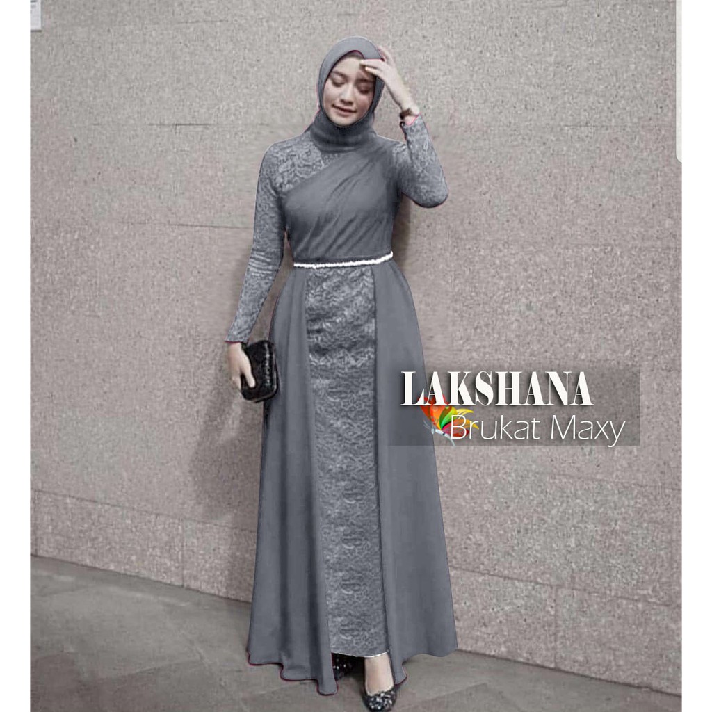 GEVARIE / MAXI DRESS / DRESS MUSLIM WANITA / MAXI LAKSHANA