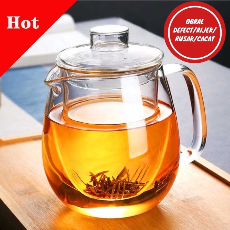 [OBRAL RIJEK] Teko Pitcher Glass Teapot Japanese Style Tea Infuse - CV102