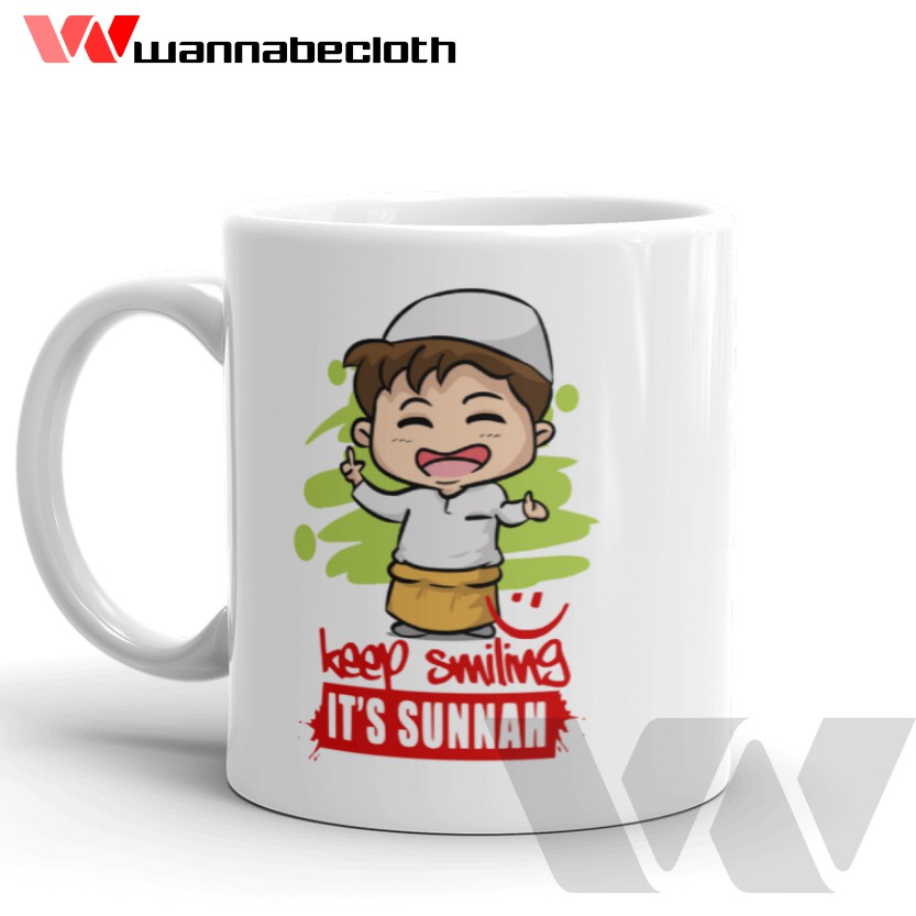 Gelas Custom Mug Custom Mug Printing Mug Islam Mug Anak Muslim Mug Anak Islam Keep Smiling