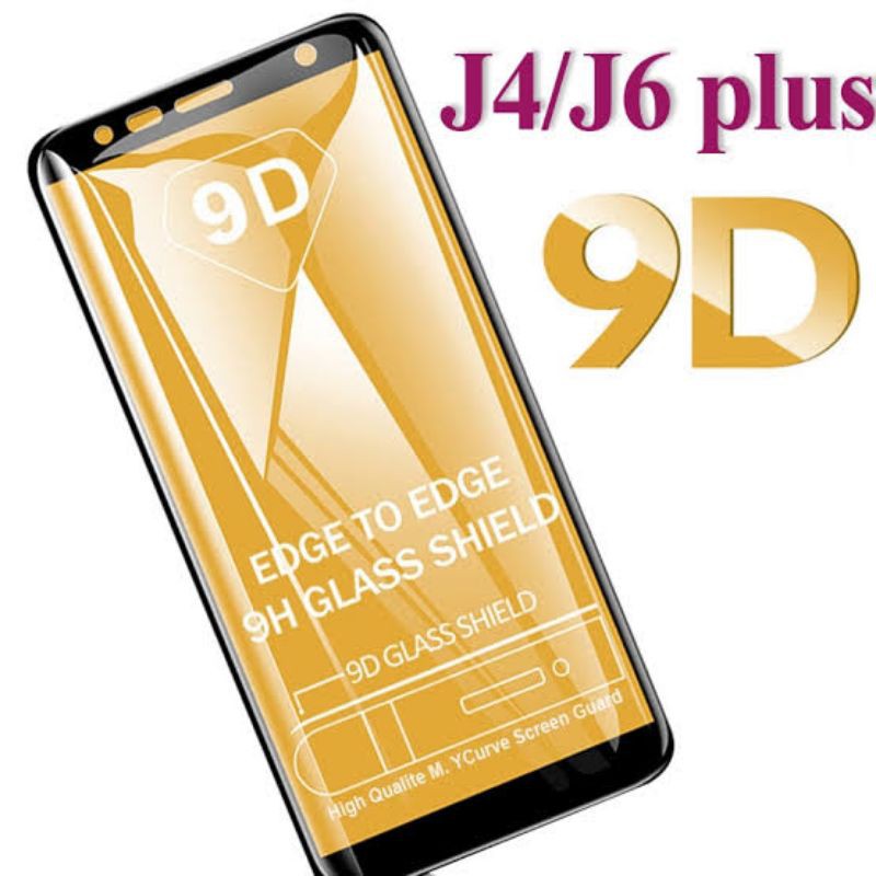 Tempered Glass Samsung J4+/J6/J6+/J5 2016/J5 Pro/J7/A7 2018 Full Black Cover