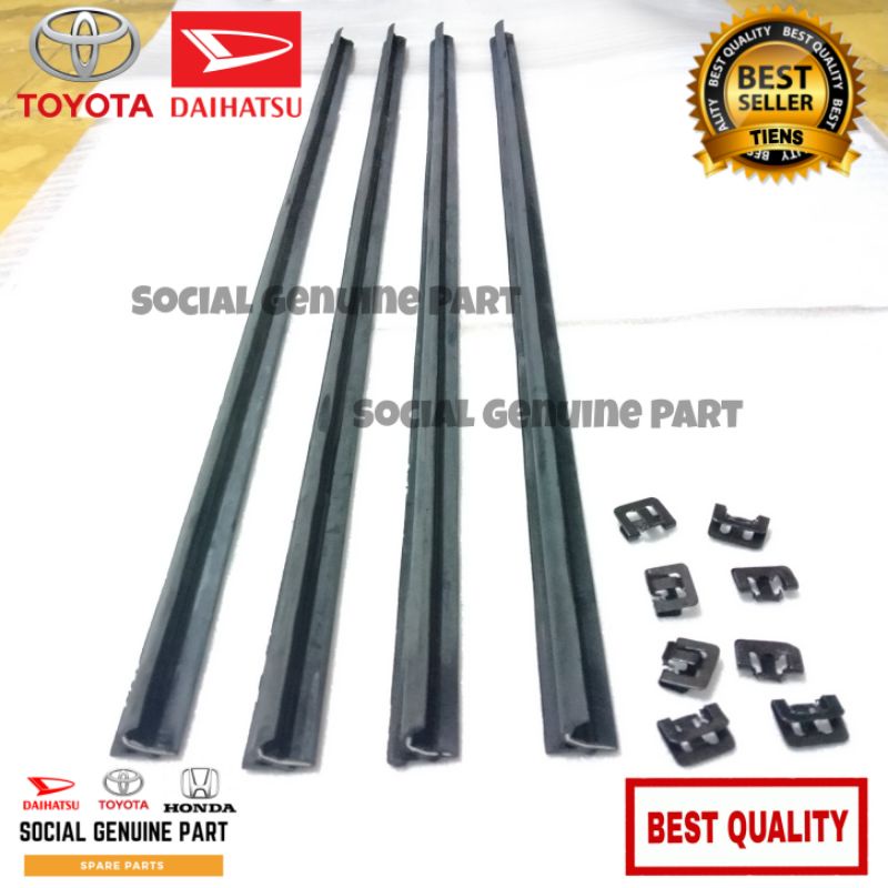 Karet pelipit kaca luar weather strip semua mobil universal Kijang kapsul kijang super kijang Grand Kijang rover KF murah