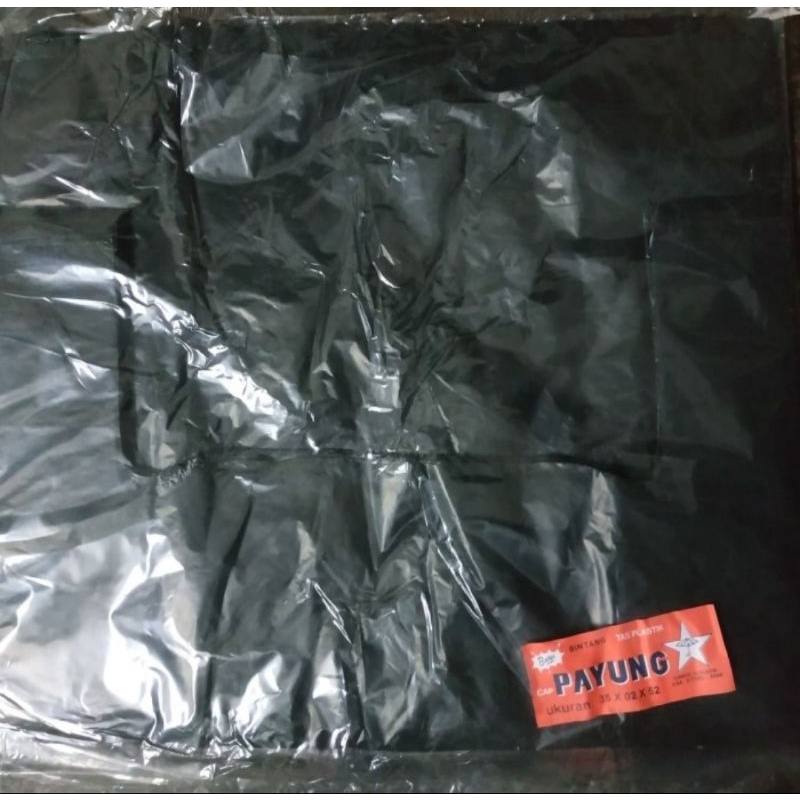 Kresek ukuran super 35x52cm 02 hitam putih