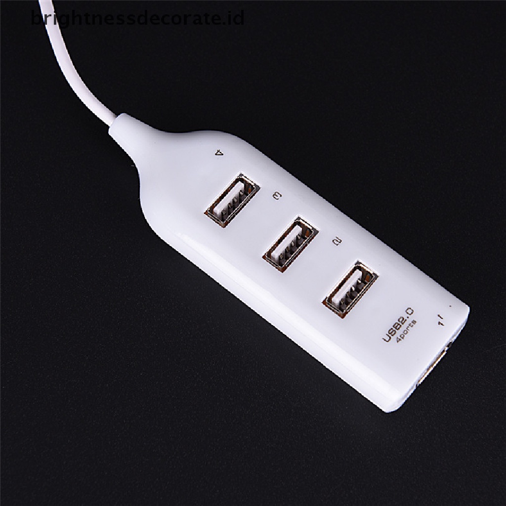 Hub Adapter Splitter 4 Port Usb 2.0 Kecepatan Tinggi Untuk Pc / Komputer / Laptop Hg