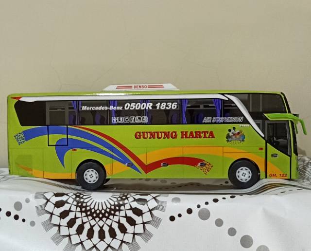 Miniatur Bus bis / mainan bus bis GUNUNG HARTA Jetbus SHD