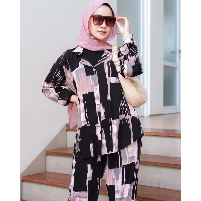 Setelan Rayon /setelan Rayon wanita/ One set wanita / One set rayon / One set wanita kekinian / setcel rayon/ setcel wanita/ One set wanita/ One set rayon wanita