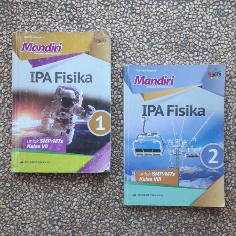 buku Mandiri Fisika Smp Kelas 7.8. revisi Kurikulum 13 Original Bekas