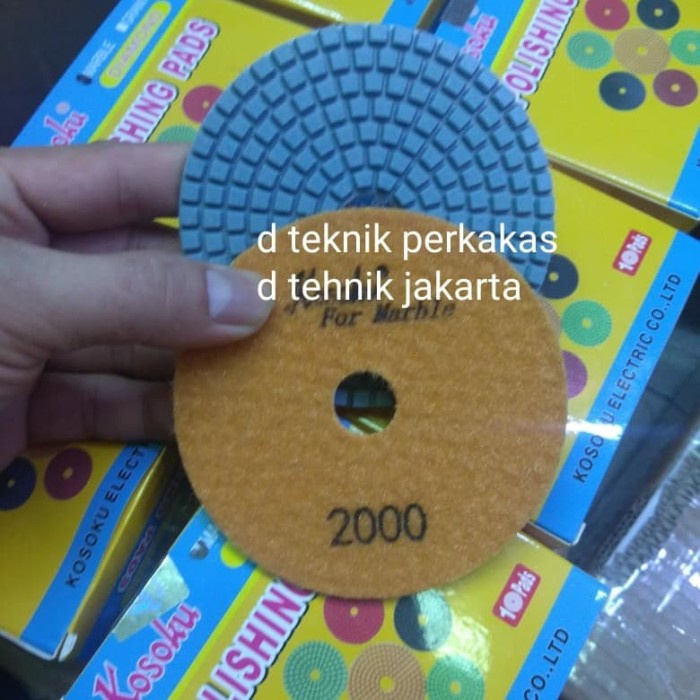diamond pad kosoku #2000 - pad poles marmer - pad poles granite