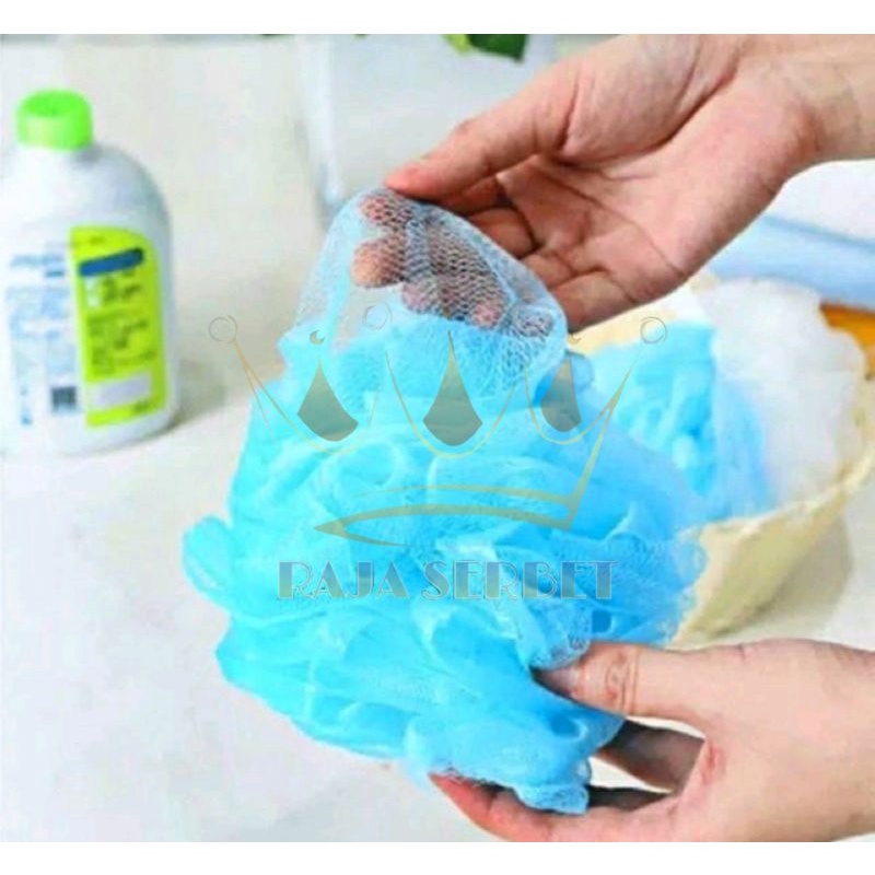 Spons Mandi Tebal - Shower Puff Bath Sponge - Warna Random