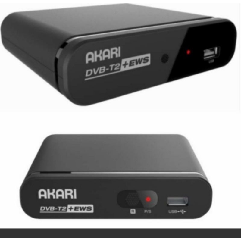 Set Top Box Akari  DVB-T2 with EWS - ADS-2230/ Alat penerima siaran digital