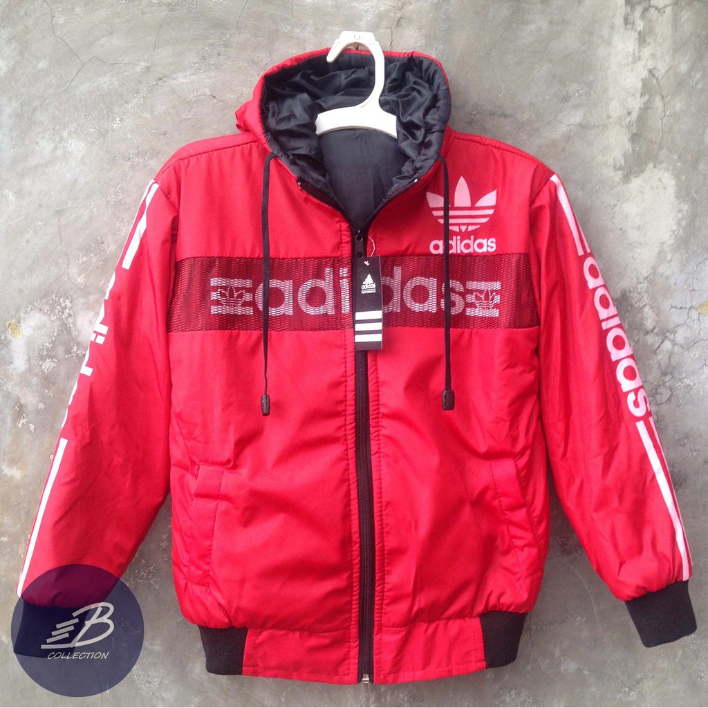SALE Jaket Parasut Tebal Adidas Anak Ukuran Tanggung Hoodie TERLARIS