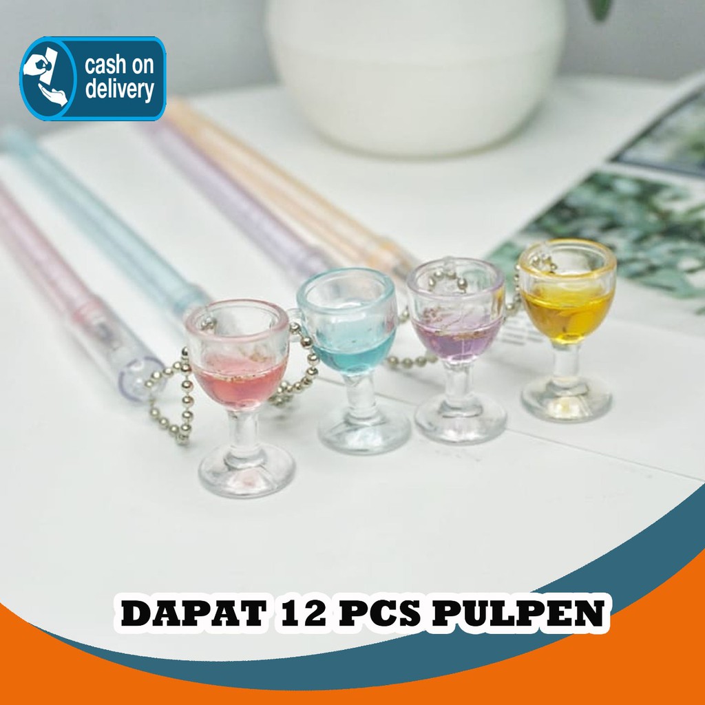 

SELUSIN PULPEN GANTUNGAN GELAS ISI 12 PCS MINUMAN GEL PEN KARAKTER DRINK PENA BOLPOIN MURAH