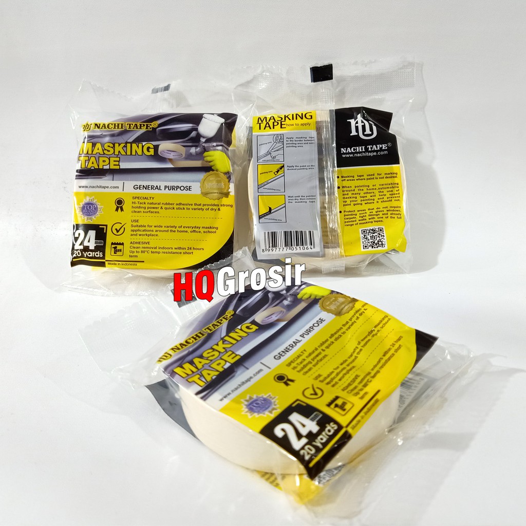 

Lakban Kertas/Masking Tape NACHI TAPE 24mm/1inch