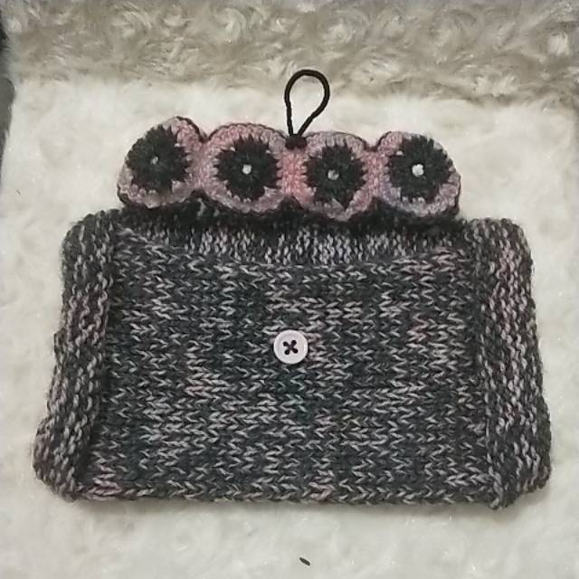 DOMPET RAJUT HP ASLI HANDMADE