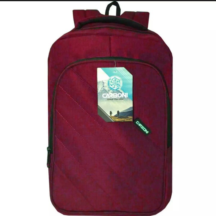 Carboni tas ransel pria dan wanita tas laptop original tas fashion pria - red