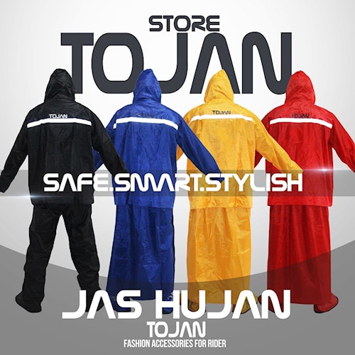 Jas Hujan Mantel Hujan Raincoat ROK TOJAN (Cowok/Cewek)