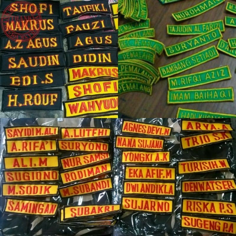 BORDIR NAMA JAKET , PDL BANSER,ANSOR LOKASI PDL , ANSOR + PASANG PEREKAT Terbaru Bordir Nama Bordir 